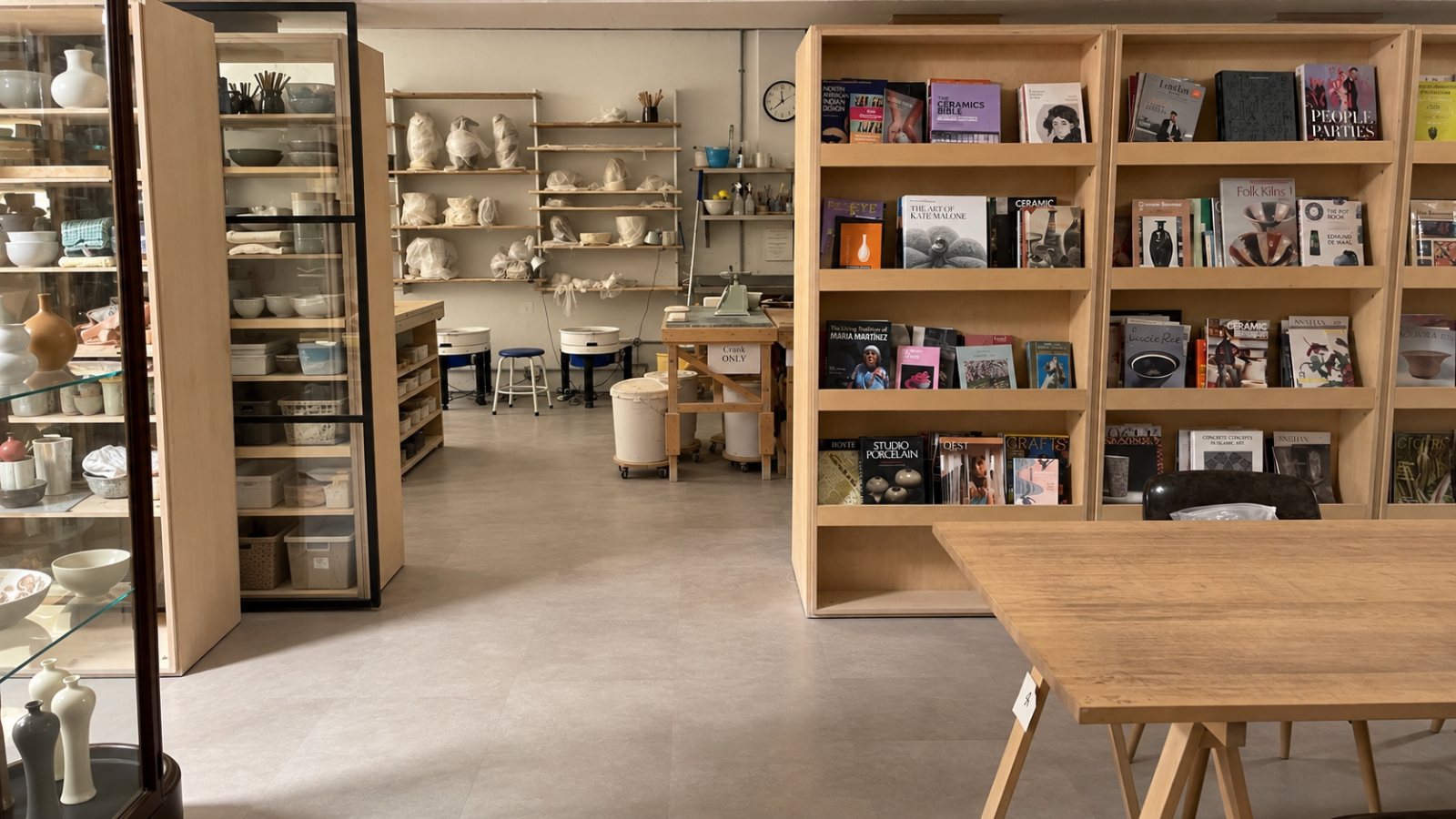 The shared studio in London