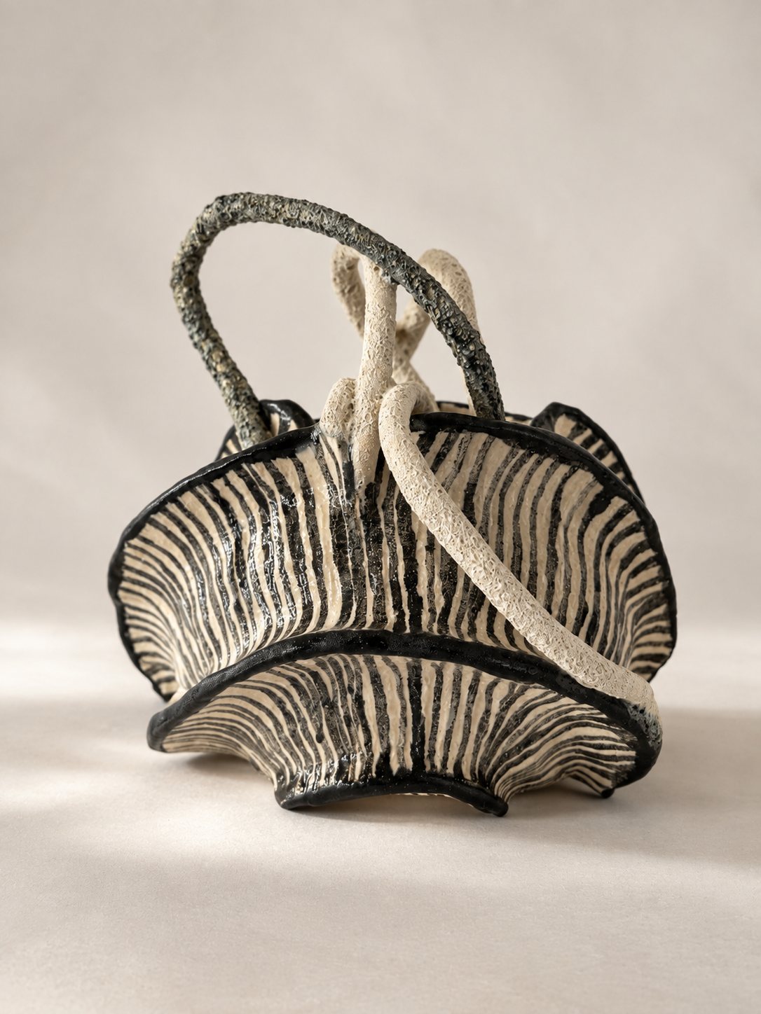 Solmáni IV, 2025, stoneware, by Ayse Nisa Akdemir